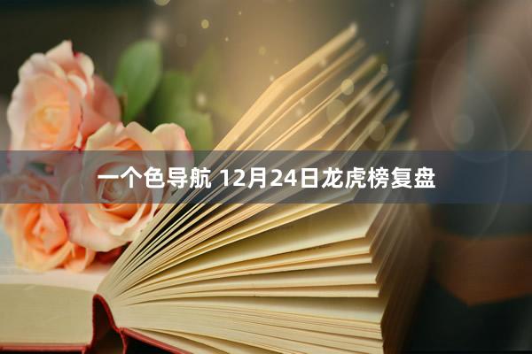 一个色导航 12月24日龙虎榜复盘