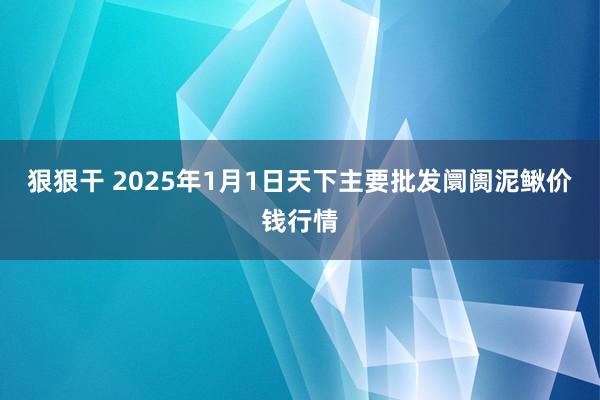 狠狠干 2025年1月1日天下主要批发阛阓泥鳅价钱行情