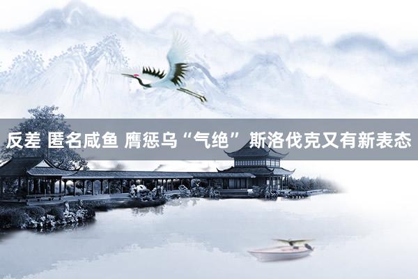 反差 匿名咸鱼 膺惩乌“气绝” 斯洛伐克又有新表态