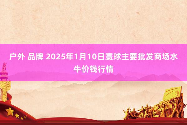 户外 品牌 2025年1月10日寰球主要批发商场水牛价钱行情