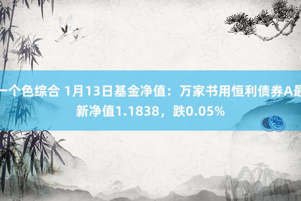 一个色综合 1月13日基金净值：万家书用恒利债券A最新净值1.1838，跌0.05%