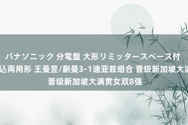 パナソニック 分電盤 大形リミッタースペース付 露出・半埋込両用形 王曼昱/蒯曼3-1迪亚兹组合 晋级新加坡大满贯女双8强