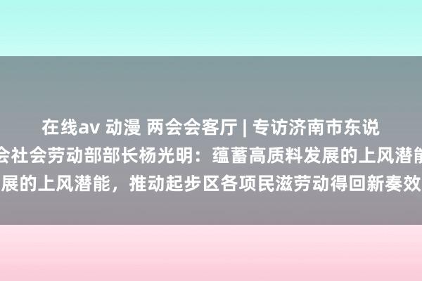 在线av 动漫 两会会客厅 | 专访济南市东说念主大代表，起步区管委会社会劳动部部长杨光明：蕴蓄高质料发展的上风潜能，推动起步区各项民滋劳动得回新奏效、达成新发展
