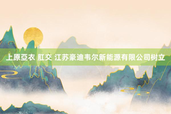 上原亞衣 肛交 江苏豪迪韦尔新能源有限公司树立