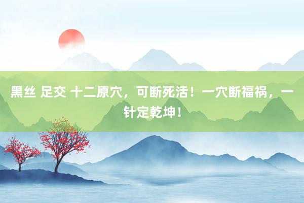 黑丝 足交 十二原穴，可断死活！一穴断福祸，一针定乾坤！