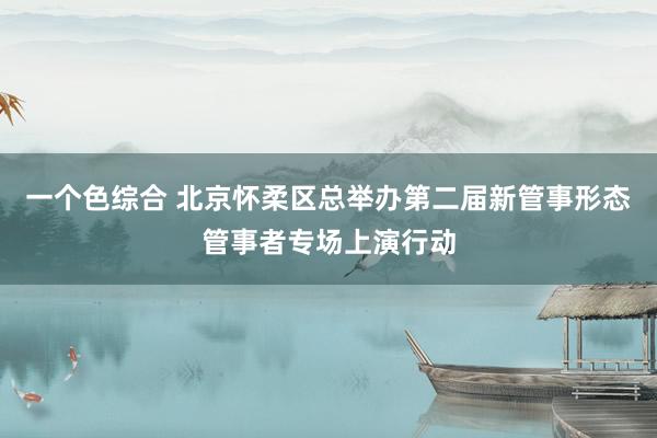 一个色综合 北京怀柔区总举办第二届新管事形态管事者专场上演行动
